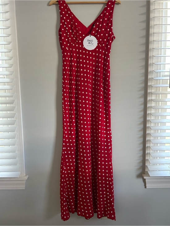 Princess Polly Dresses & Skirts - Princess Polly Red Dress with White Polka Dots